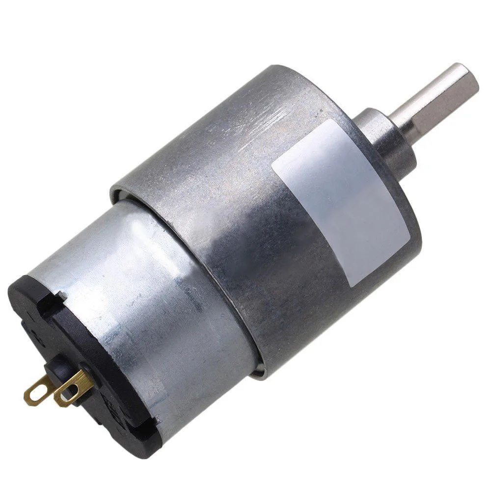 Металлический Мини-редуктор DC24V 100 об/мин 37 мм электродвигатель с высоким