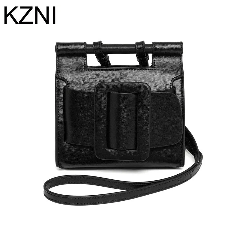 KZNI Genuine Leather Purse Crossbody Shoulder Women Bag Clutch Female Handbags Sac a Main Femme De Marque L041401 | Багаж и сумки