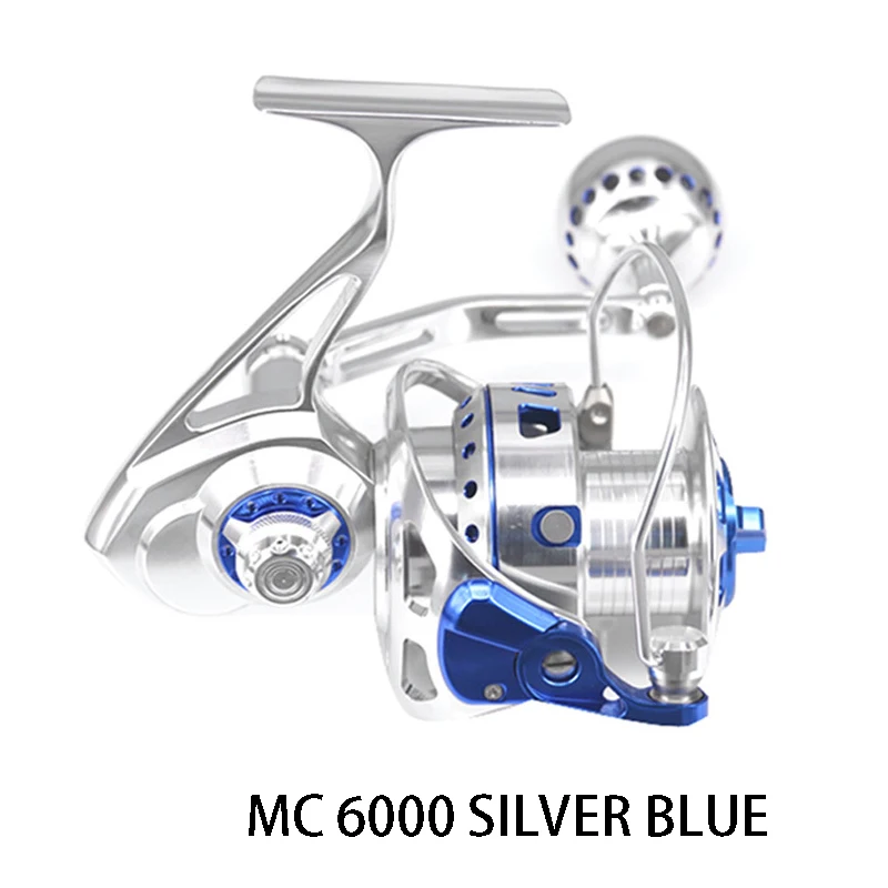 DEUKIO Fishing Reel MC3000 MC4000 MC5000 MC6000 Metal Casting 12BB Aluminum Stainless Steel Spinning Tackle Pesca | Спорт и