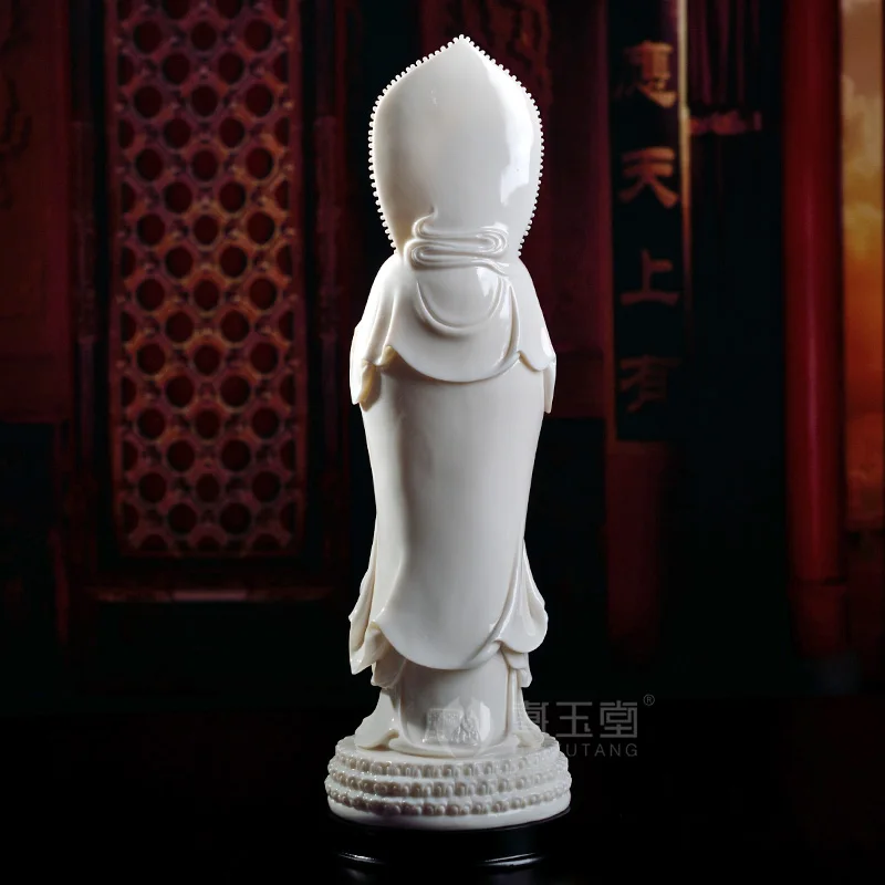 

Dai Yutang Dehua Guanyin bodhisattva statues ornaments dedicated/12-inch Nanshan Kwan-Yin D01-016