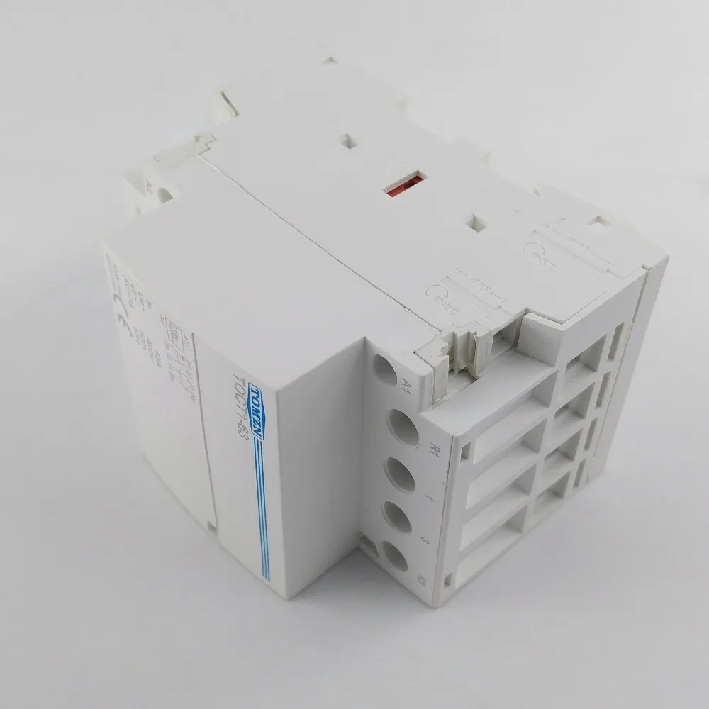 TOCT1 4P 63A 110V Катушка 400V~ 50/60HZ Din rail бытовой ac Контактор В соответствии с стандартом 4NO или 2NO 2NC контакторы