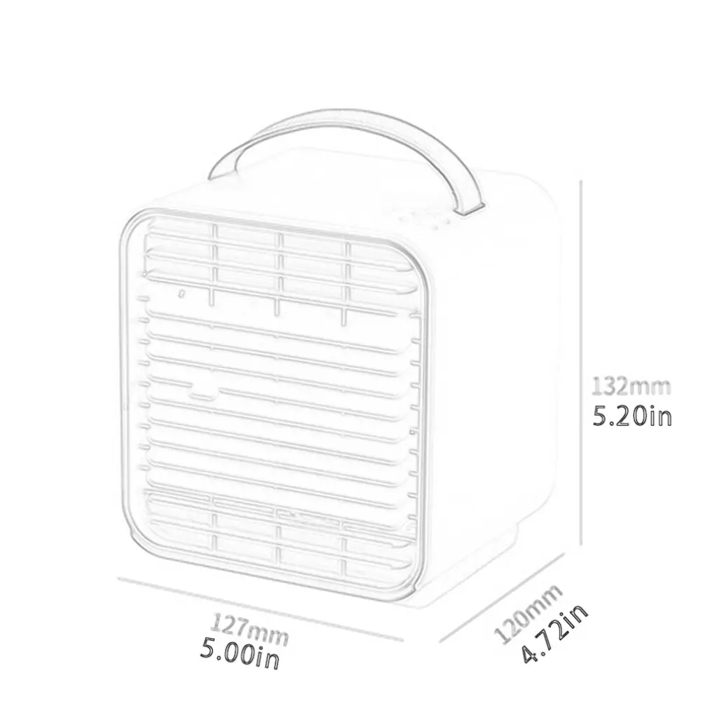 

Mini Air Cooler Usb Charging Desktop Spray Air Conditioning Fan Handheld Portable Office Negative Ion Small Fan