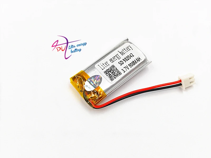 JST PH 2 54 мм 2pin 3 7 В 900 мАч 902042 902040 литий-полимерная LiPo аккумуляторная батарея с