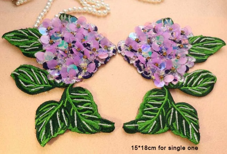 3D Ручная работа большие цветы вышитые бисером патчи для одежды Сделай Сам
