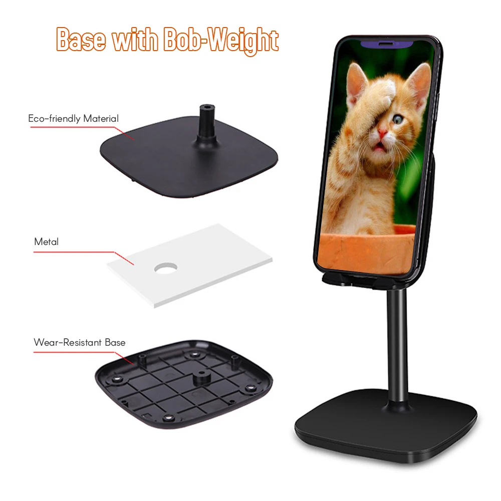 Универсальный держатель для мобильного телефона iPhone 7 8 подставка ABS силиконовые