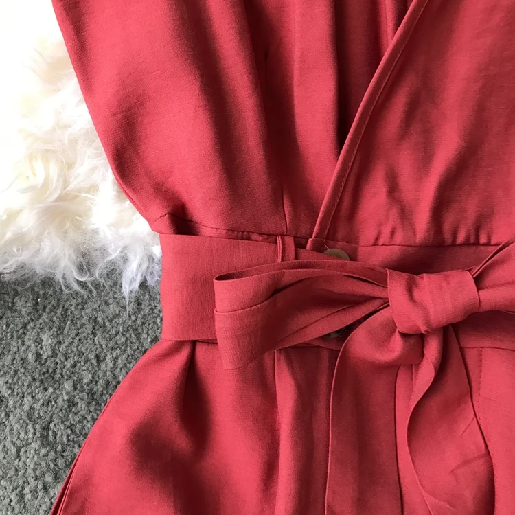 ALPHALMODA новые женские платья, лето, глубокий v-образный вырез, Бабочка, галстук, пояс, тонкая талия, чёрные, праздничные, повседневные, с карманами, Vestidos