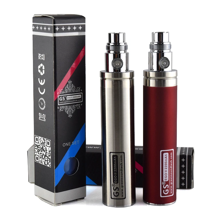 Издание GS Батарея EGO II 2200 мАч электронные сигареты обновленная батарея EGO для 510 CE4 атомайзер ecig батарея