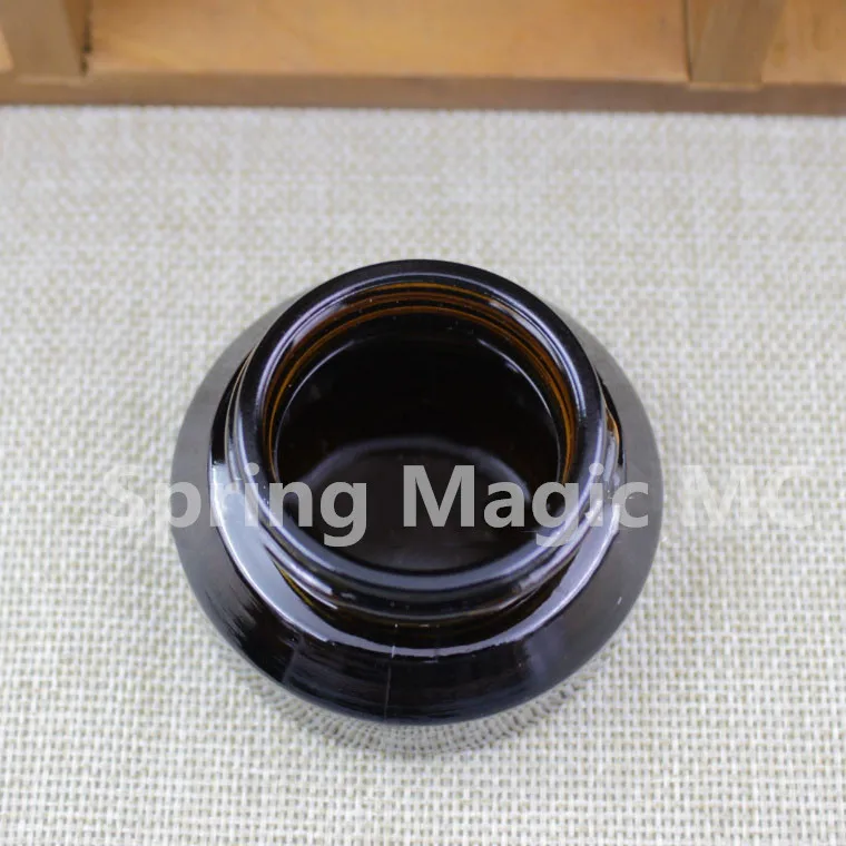 30 г коричневая скошенная плечо с черной крышкой кремовая банка косметическая