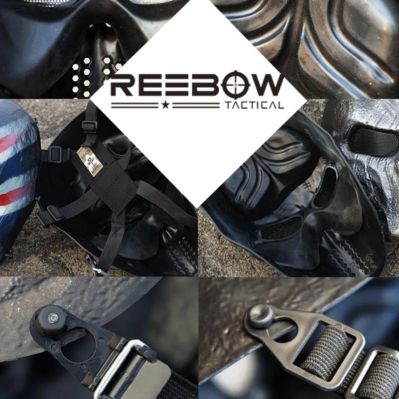 Тактическая Военная пейнтбольная маска REEBOW уличные Серебряные железные