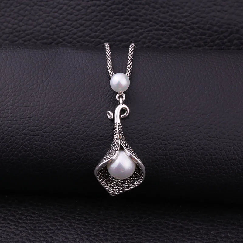 Комплект из колье серёг и кольца с искусственным жемчугом|imitation pearl jewelry set|pearl