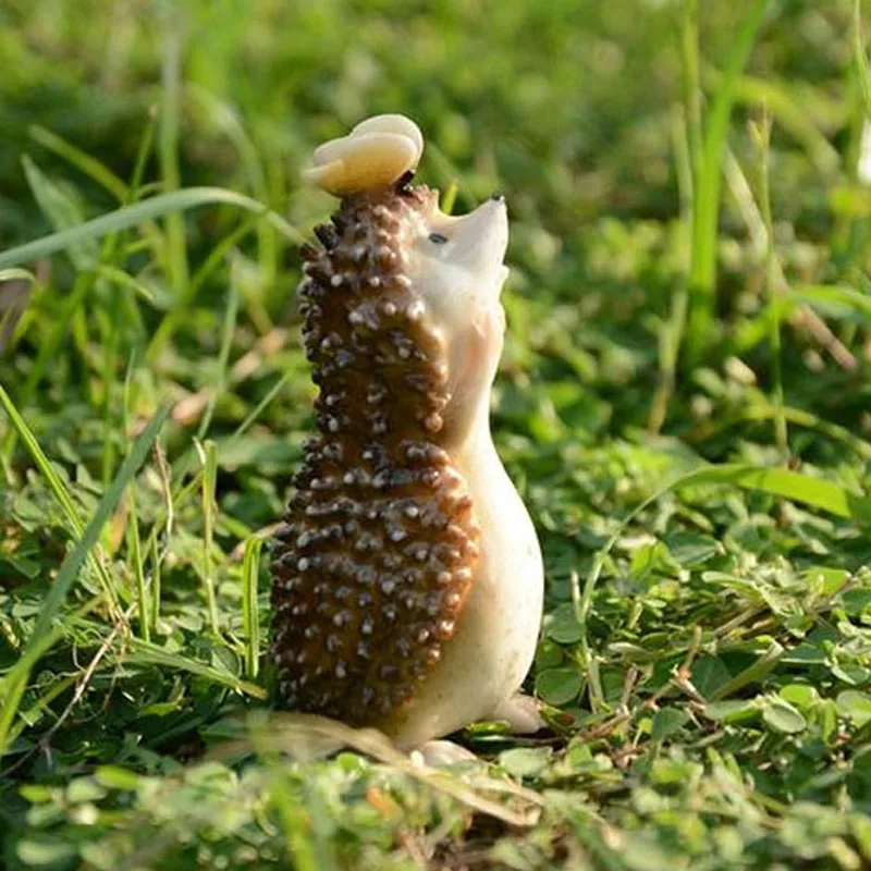 Милый искусственный мини Ежик сказочные миниатюрные фигурки садовые гномы