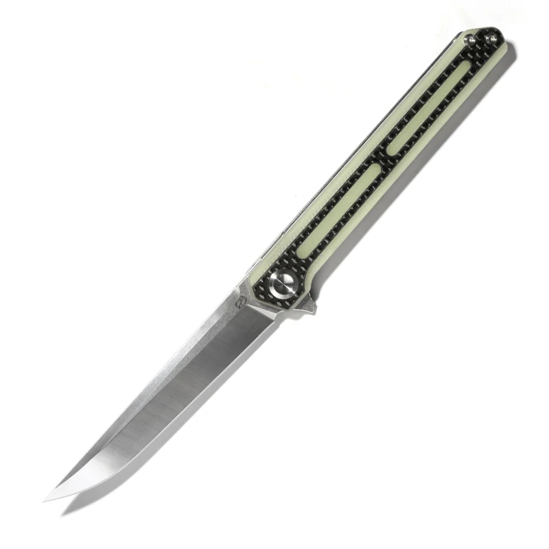 Tender green STEDEMON C06 Тактика Складной нож 440C Лезвие KVT шарикоподшипник G10 Ручка Кемпинг Охота Открытый выживания Ножи EDC инструменты - Цвет: Tender green