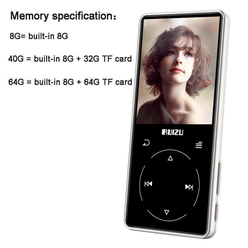 Металлический Bluetooth MP3-плеер Bulit-in динамик с fm-радио диктофон электронная книга портативный без потерь Звук Видео плеер walkman