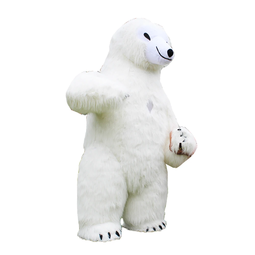 Надувной костюм полярного медведя для рекламы новый стиль 2 м взрослых подходит