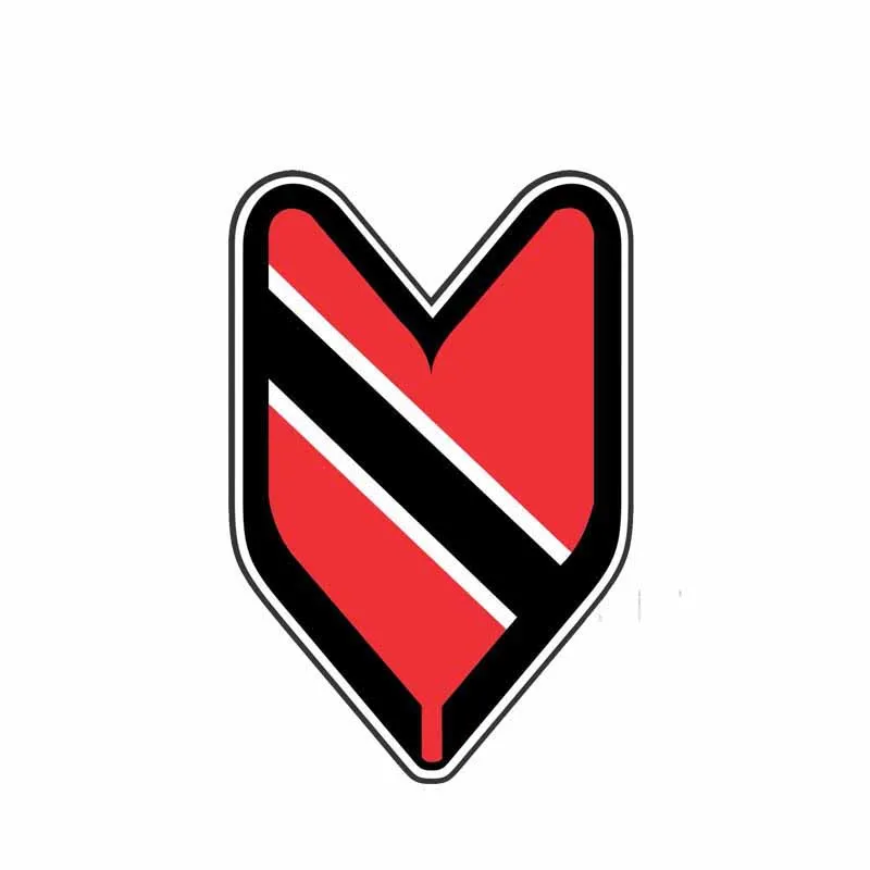 

YJZT 9.3CM*14CM Accessories Trinidad And Tobago Flag Creative Car Sticker JDM Decal 6-2226