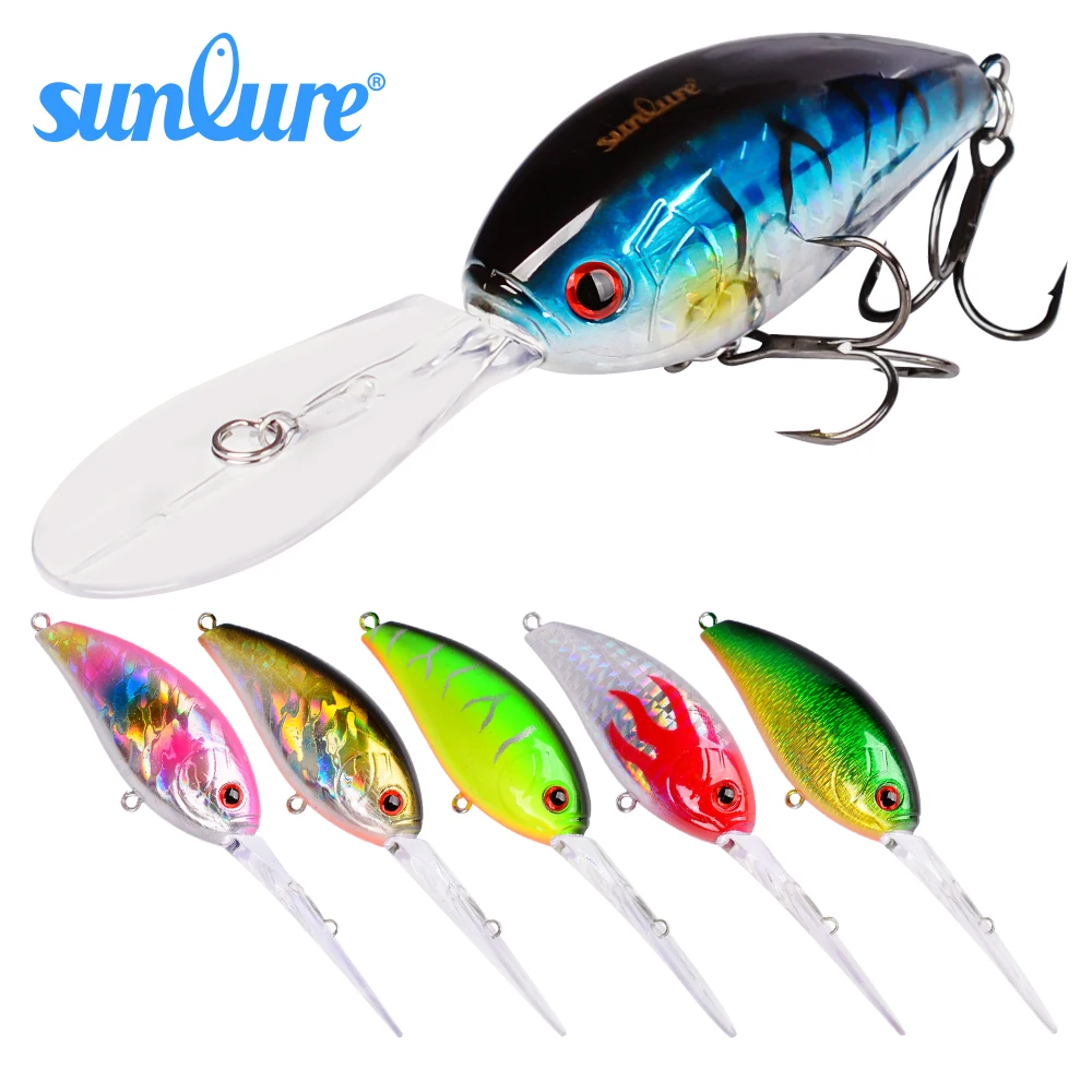 

6pcs/lot Crank Bassbaits 6 Colors Fishing Tackle 11cm-4.34"/18.5g-0.65oz Fishing Wobblers 4# BKB Hooks Hard Fishing Lures