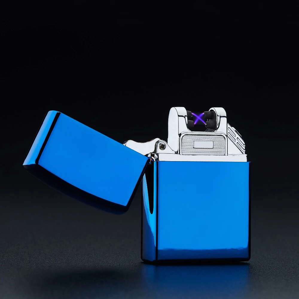 Электронная сигарета encendedor с двойной пульсирующей дугой usb плазменная Зажигалка