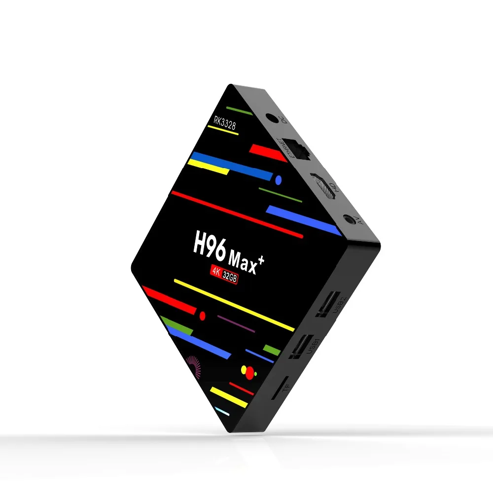 4 ГБ ОЗУ 64 Гб ПЗУ H96 MAX Plus Android 9 0 ТВ-приставка RK3328 четырехъядерный 2 4G/5 0G WiFi Bluetooth LAN 4K