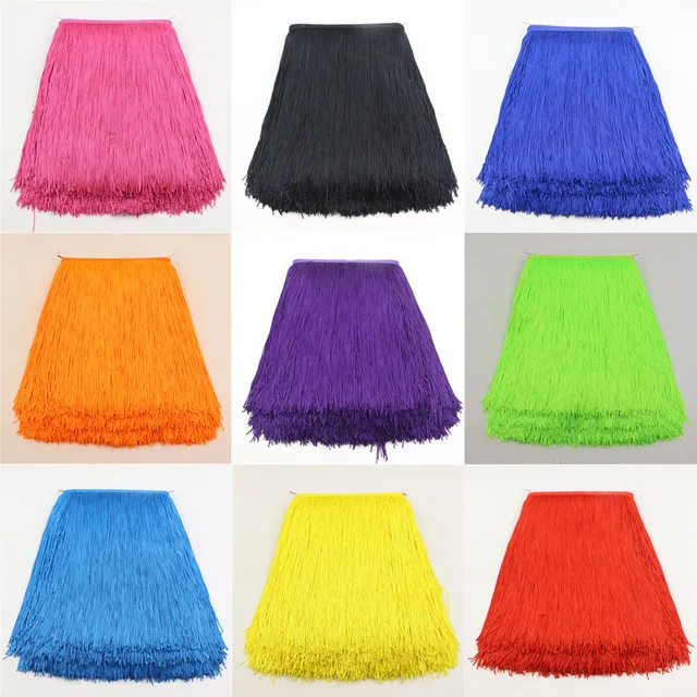 5 ярдов/партия 15 см ширина полиэстер кисточка кружевная бахрома отделка для DIY