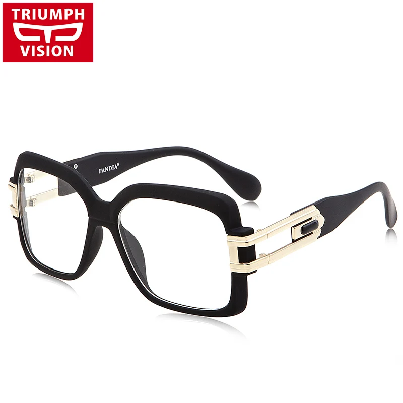 TRIUMPH VISION прозрачные линзы оправа Женские квадратные черные оправы для оптических очков женские классные большие очки новые очки - Цвет оправы: 003