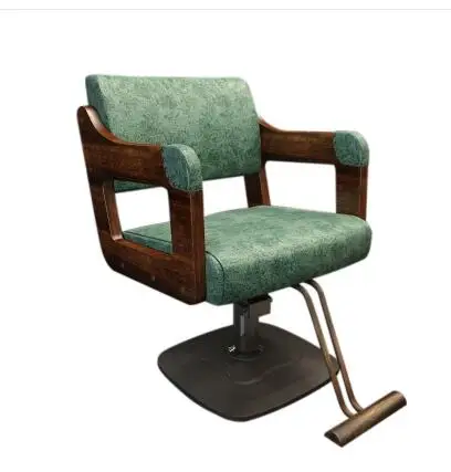 Деревянный салонный стул, парикмахерский стул для парикмахерской, высококлассный стул для парикмахерской, деревянный стул с горячей окрас...