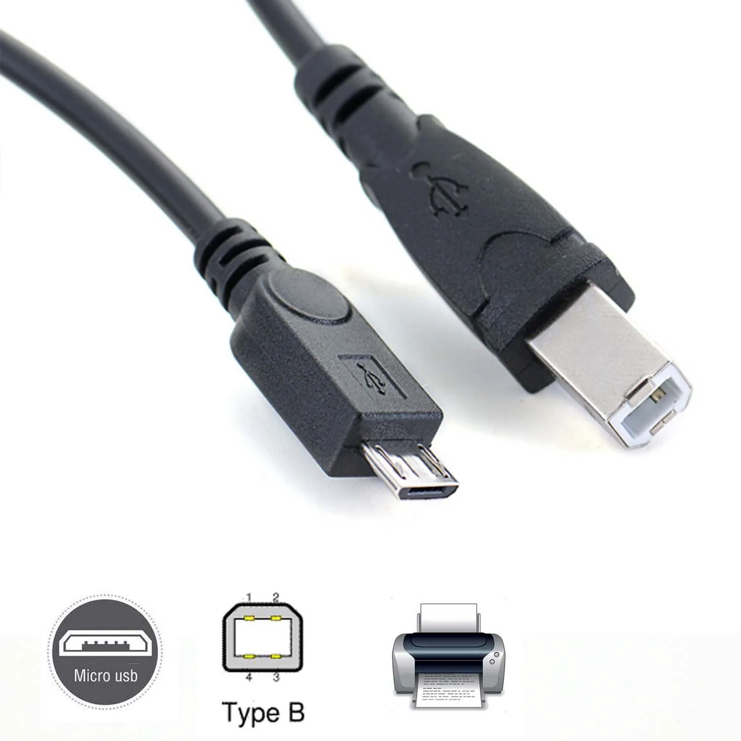Кабель micro usb папа USB 2 0 B для передачи данных OTG телефона планшета электронного