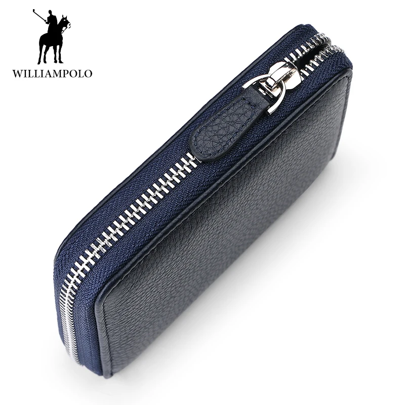 Брендовый мужской короткий кошелек WILLIAMPOLO из 2019 натуральной кожи маленькая