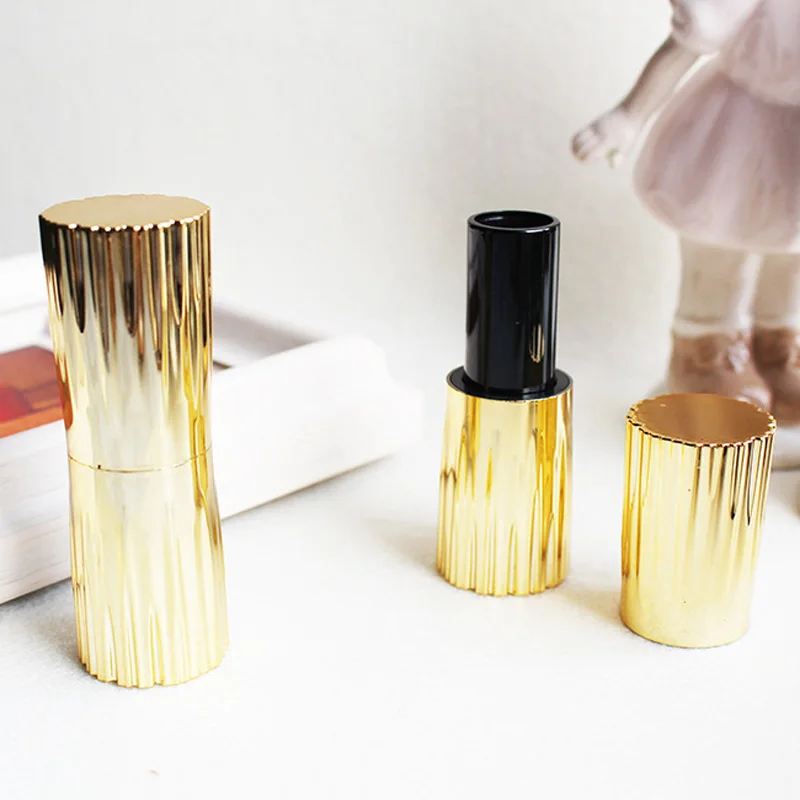 

Gold Luxury Empty Lipstick Tubes Homemade Lip Balm Tube Packaging Case Bottles for Women Makeup 200pcs/lot