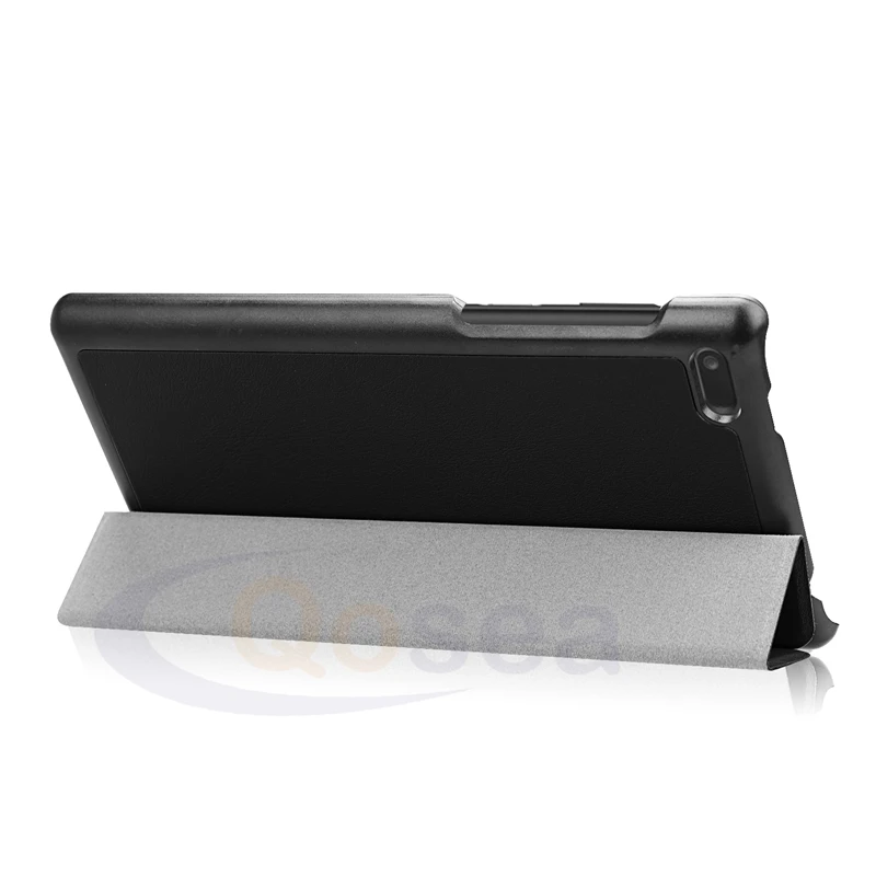 Qosea для Lenovo tab4 7 TB-7504 tb-7504f 2017 дюймов Кожа PU Смарт-Чехол Tab tb-7504x Планшеты PC Стенд