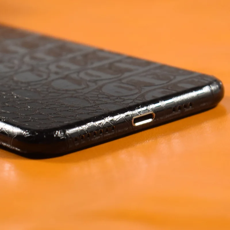 Crocodile Snakeskin Pattern Decorative Back For iPhone XS MAX XSMAX Phone Protector Film Stickers | Мобильные телефоны и