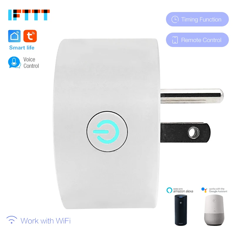 2 шт. умная жизнь WIFI штепсельная вилка США синхронизация розетка Беспроводная