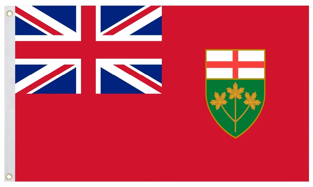 Новое поступление 2018 флаг Канады Онтарио государственный из полиэстера
