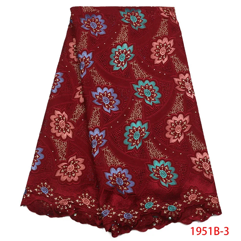 2019 высокое качество Африканская Хлопковая кружевная ткань красивая вышивка