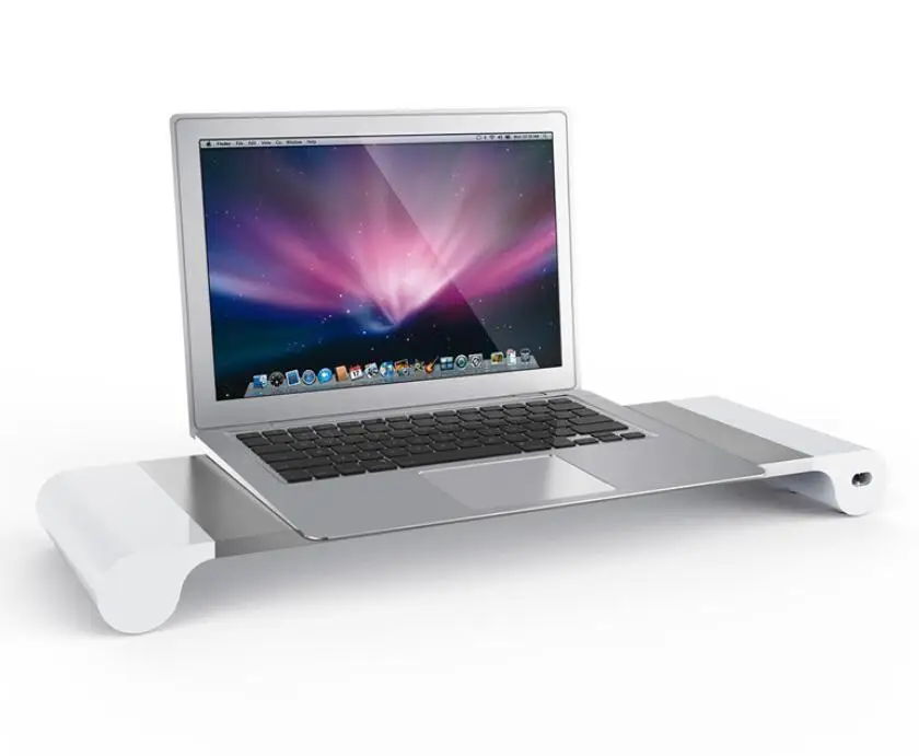 Smart 4 Usb порт Зарядное Устройство Алюминиевого Сплава База Держатель Для Macbook