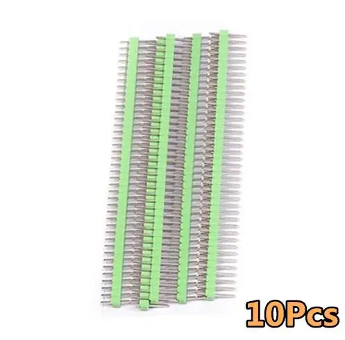 40 Pin 1x40 Однорядный мужской/женский 2,54 ломаемый штыревой разъем PCB JST разъем полосы для Arduino черный - Цвет: Green-Male