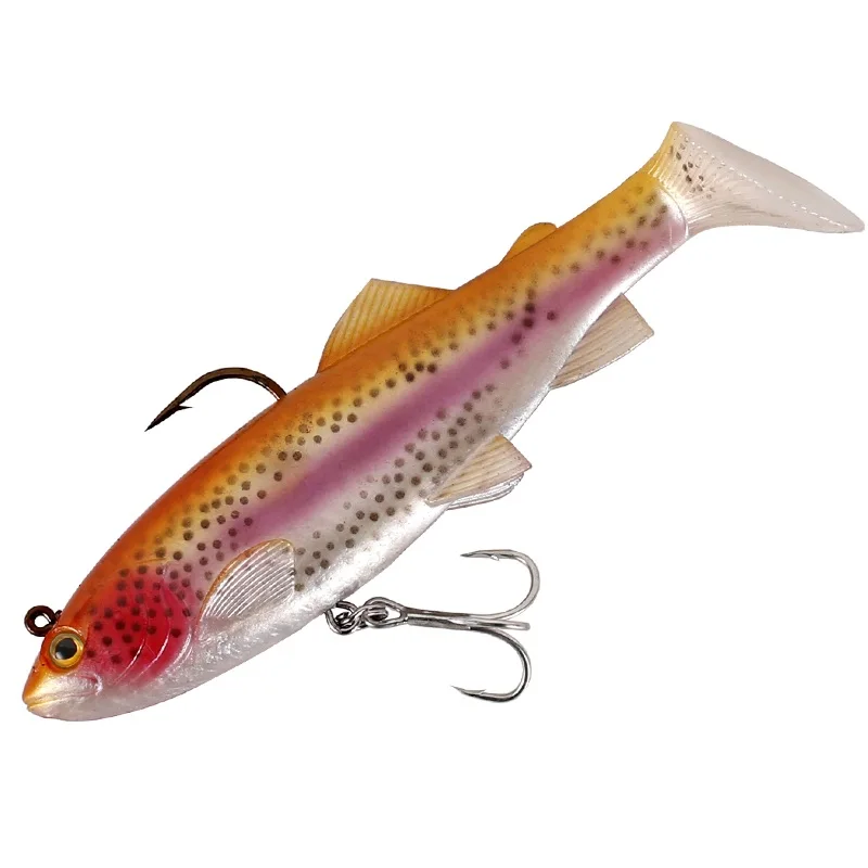 05 Kingdom Pike рыболовные приманки 120 мм 38 г воблеры свинья Shad мягкие Т-образные хвостовые свинцовые головки тонущие рыболовные приманки сумасшедшая приманка для форели - Цвет: 05