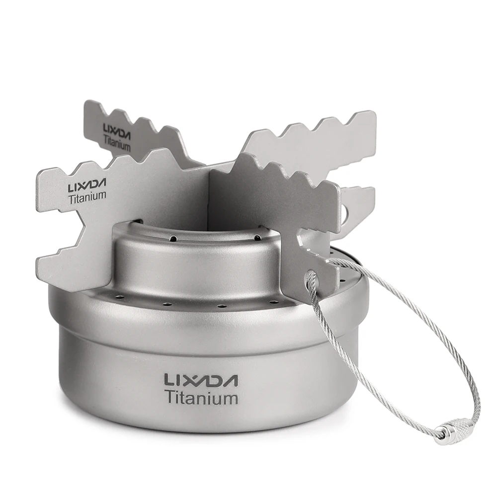 Lixada, 5 шт., набор посуды для пикника, 450 мл/750 мл, горшок, спиртовая плита, крестовая подставка, складная стойка, Спортивная и ветровое стекло