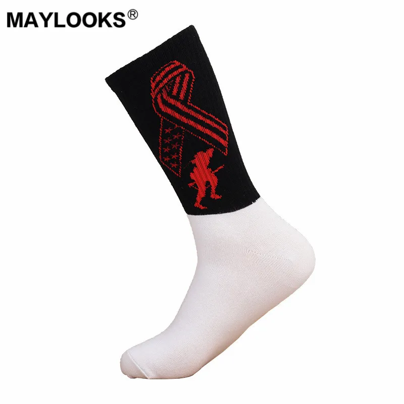 Мужские уличные носки Maylooks в стиле хип хоп модные хлопковые для скейтбординга