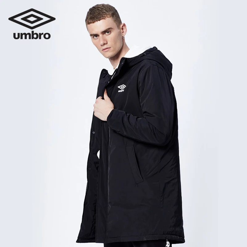 UMBRO осень зима теплая верхняя одежда пальто Новая мужская длинная одежда теплая флисовая куртка на молнии пальто спортивная одежда UI183AP2299