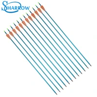 1020 pcs aluminum arrow 30 inches rubber feather spine 500 for compoundrecurve bow archery shooting bow and arrow accessories