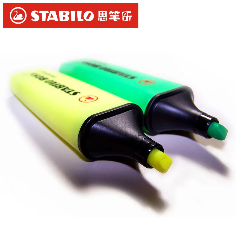1 шт. Stabilo Textmarker Boss 70 текстовыделитель детский штрих ключ знак с большой емкости цвет маленький свежий маркер ручка