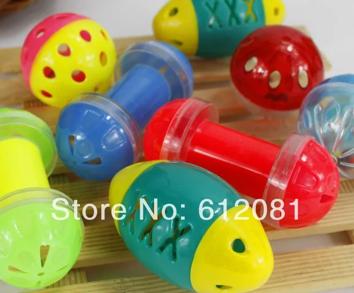 

Free shipping pet cat puppy sound toy plastic ball toy for pet mixed colors styles 20pcs/lot