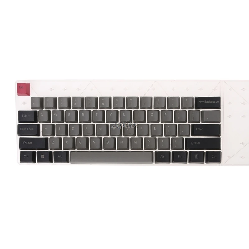 Черные серые смешанные толстые PBT 104/87/61 колпачки для ключей OEM профиль Z09 Прямая