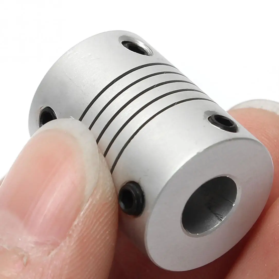 5 мм x 8 Универсальное алюминиевое гибкое соединение вала OD19mm L25mm CNC шагового муфта