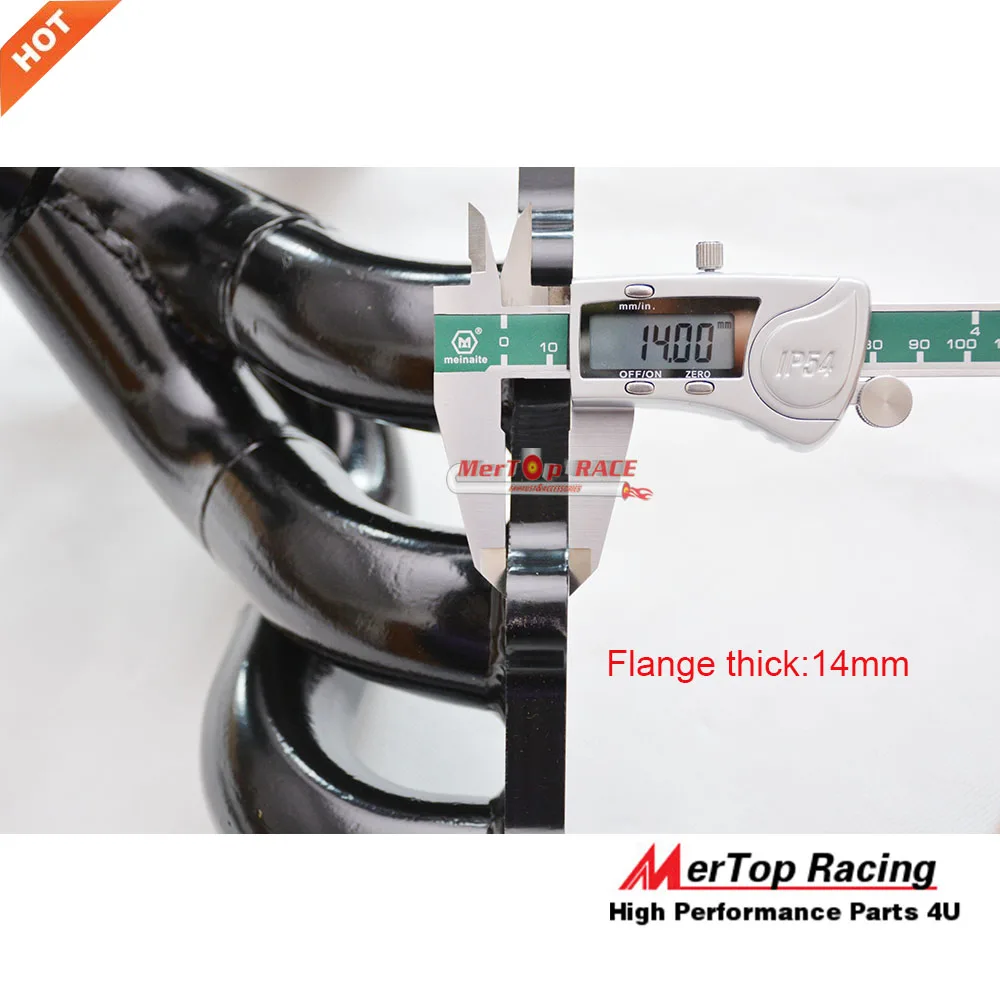 MERTOP RACE 3 мм трубка толщиной с черным покрытием Верхнее Крепление T3 турбоколлектор