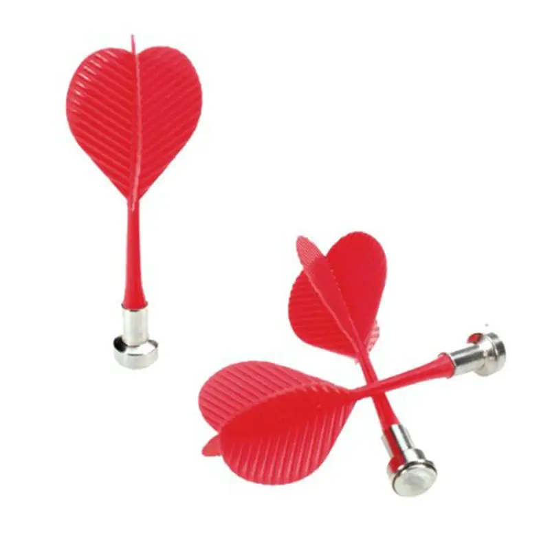 6 шт. Пластиковые крылья магнитные дротики Bullseye игрушки-мишени (красный) | Спорт и