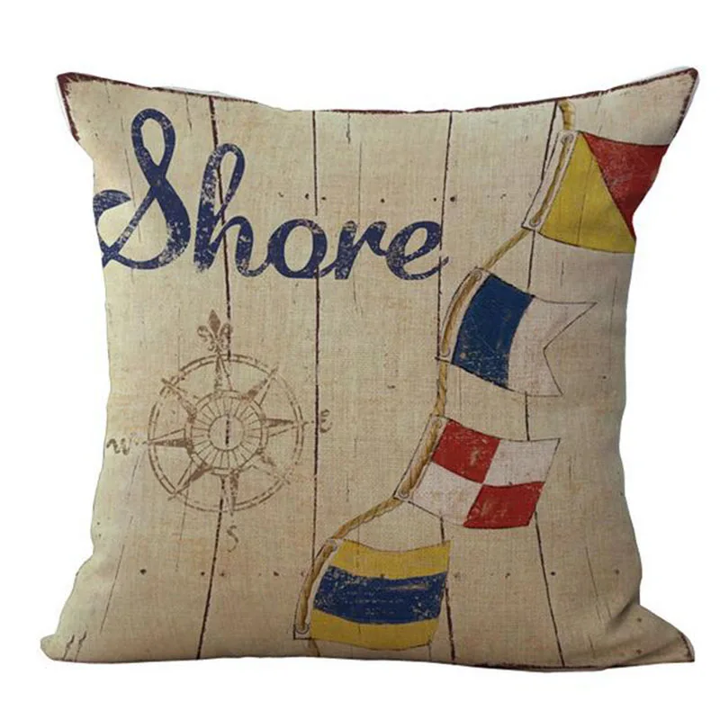 Средиземноморская серия Морской стиль наволочка для подушки омары крабы