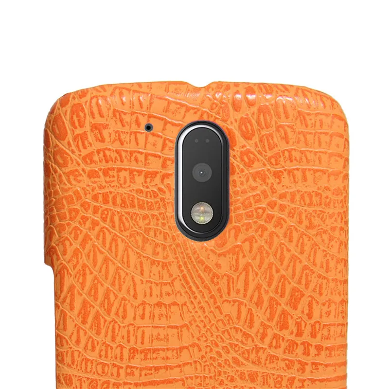 Чехол для Motorola Moto G4 Plus задняя крышка из жесткой искусственной кожи G 4 XT1622 XT1625 MotoG4