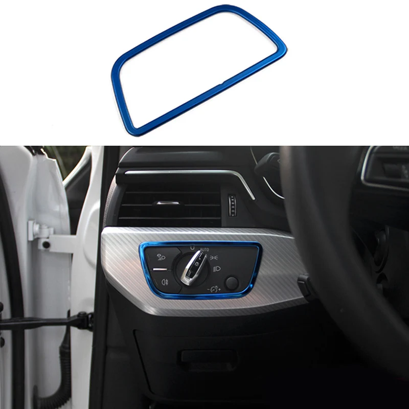 Stainless Steel Headlight Switch Adjust Button Frame Cover Trim For Audi A5 2018 & A4 B9 2017-2018 | Автомобили и мотоциклы