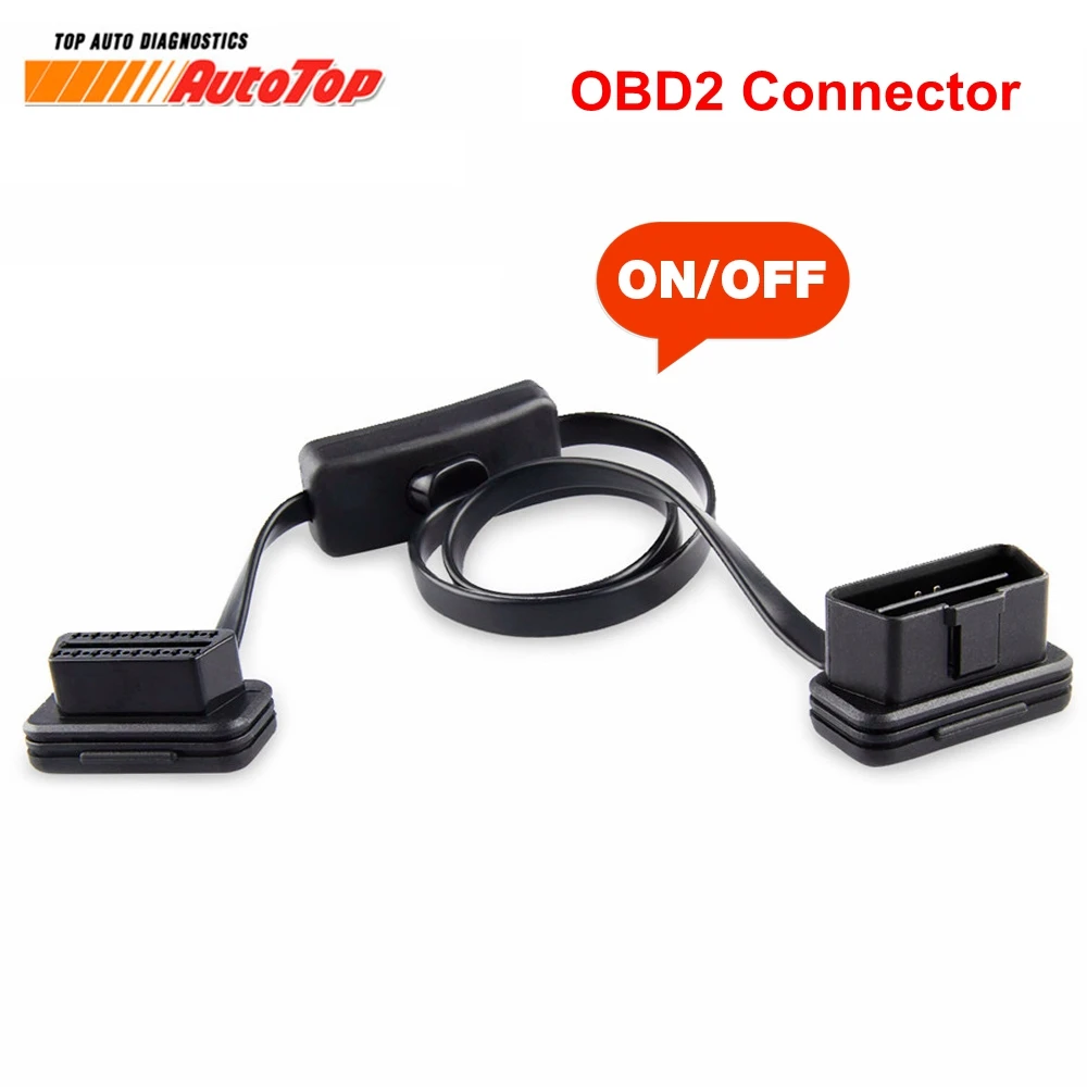ELM327 кабель для 16Pin OBD2 разъем OBD 2 кабель 16Pin гнездовой разъем OBD II OBD2 с переключателем диагностический разъем для ELM327